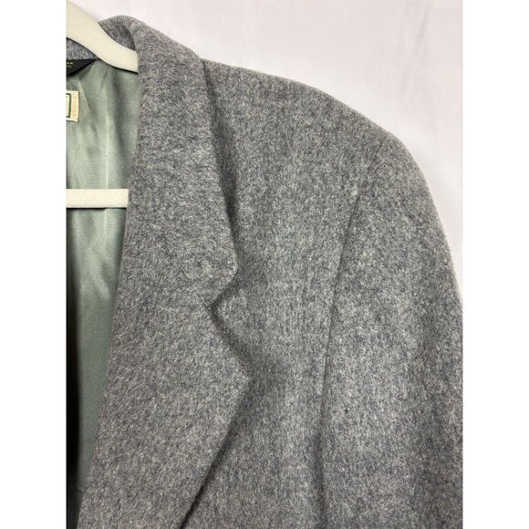 LL Bean Wool Blazer Suit Jacket Gray Woman's Size 18R - Picture 2 of 14